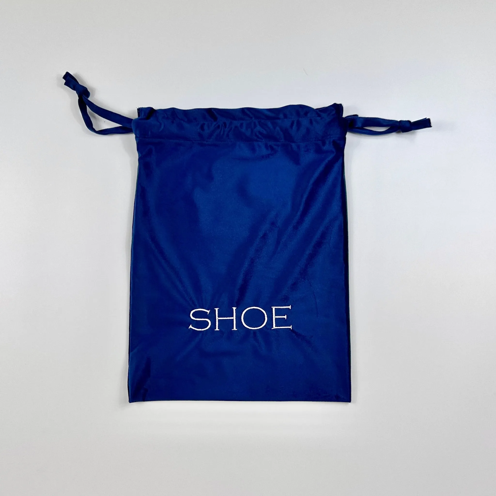 Velvet Bags with Laundry, Hair and Shoe Bag in White and Navy