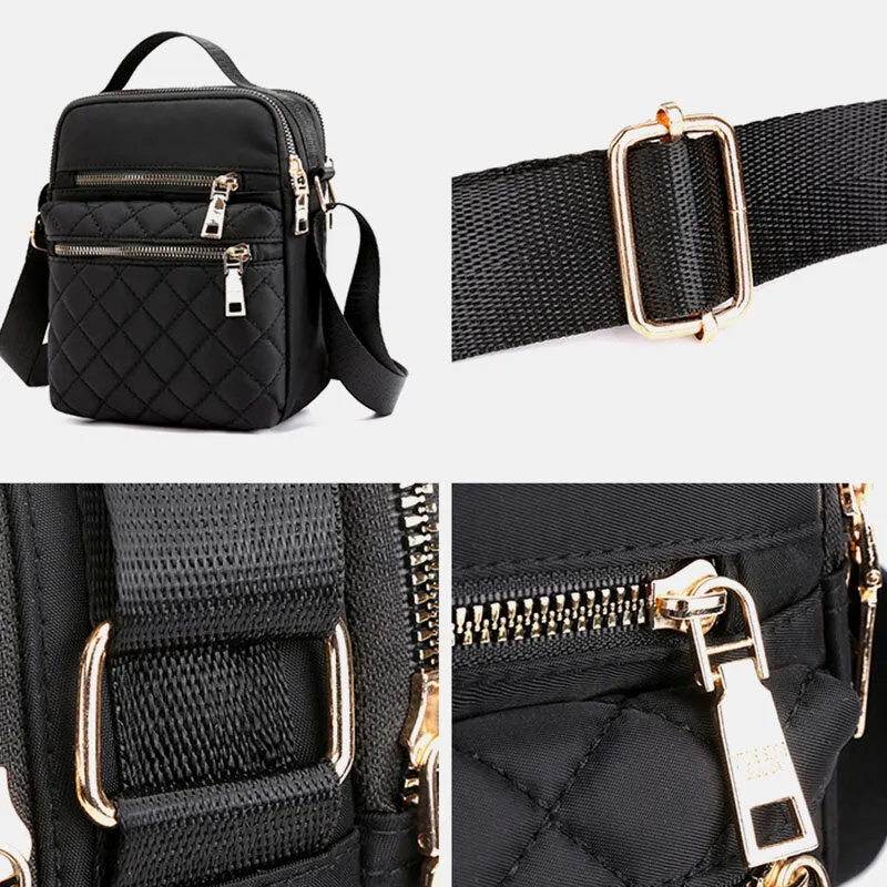 Women Large Capacity Multi-Pocket Waterproof Handbag Shoulder Bag Crossbody