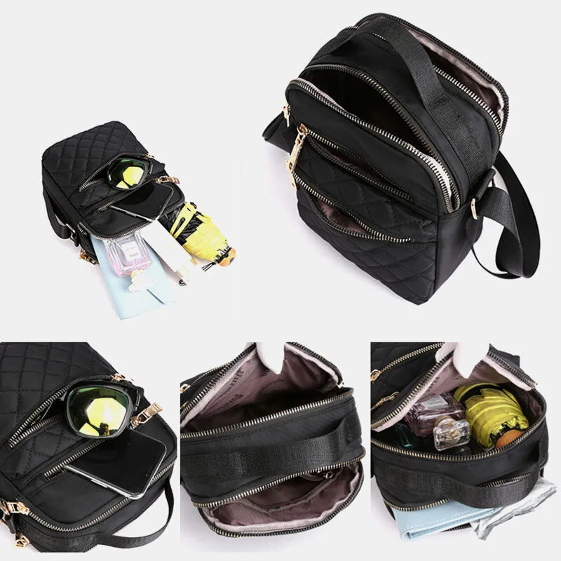 Women Large Capacity Multi-Pocket Waterproof Handbag Shoulder Bag Crossbody