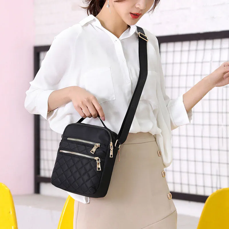 Women Large Capacity Multi-Pocket Waterproof Handbag Shoulder Bag Crossbody