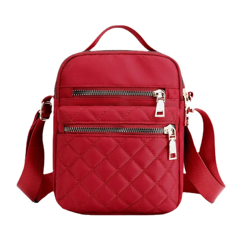 Women Large Capacity Multi-Pocket Waterproof Handbag Shoulder Bag Crossbody