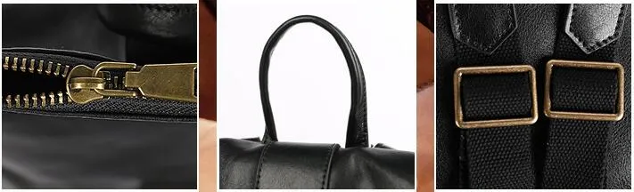 Women's Leather Laptop Backpack Purse Rucksack Bag For Women
